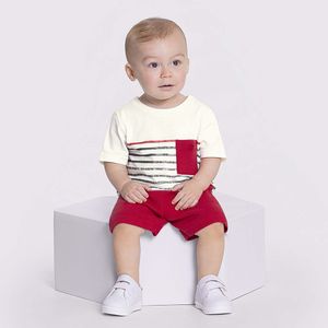 Conjunto Camiseta e Bermuda Masculino Bebê Alakazoo 45345