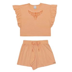 Conjunto Blusa e Shorts Feminino Juvenil Alakazoo 46811