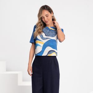 Blusa Cropped Feminino Adulto Lunender 49435