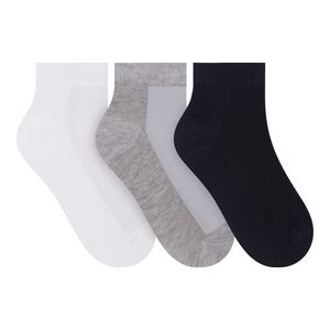Kit Meia 3 pares Cano Curto Juvenil Selene 4835.001