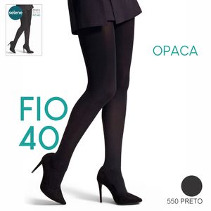 Meia Calca Feminina Opaca Fio 40 Selene 9650.001