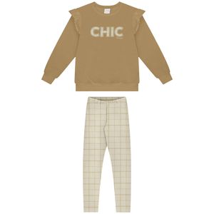 Conjunto Blusão e Calça Feminina Juvenil Alakazoo 65328