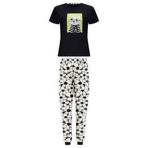 Pijama Blusa e Calça Feminina Adulto Lunender 69126