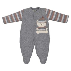 Macacão Masculino Bebê Listrado Upi Uli 2289