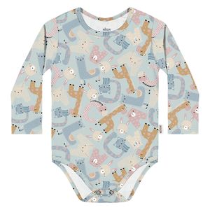 Body Feminino Primeiros Passos Elian 211560 Coelhos