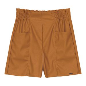 Shorts em Courino Feminina Adulto Marialícia 183881